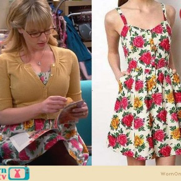 Kimchi Blue Button Up Rose Dress - Picture 3 of 7